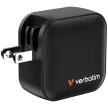 Verbatim hálózati töltő Mini GaN 70W 2xUSB-C PD/1x USB-A QC, fekete 32229