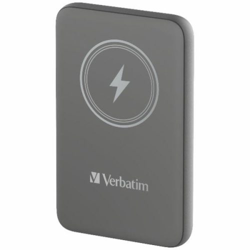 Verbatim indukciós powerbank 'n' Go 15W 10000mAh vezeték nélküli mágneses, szürke