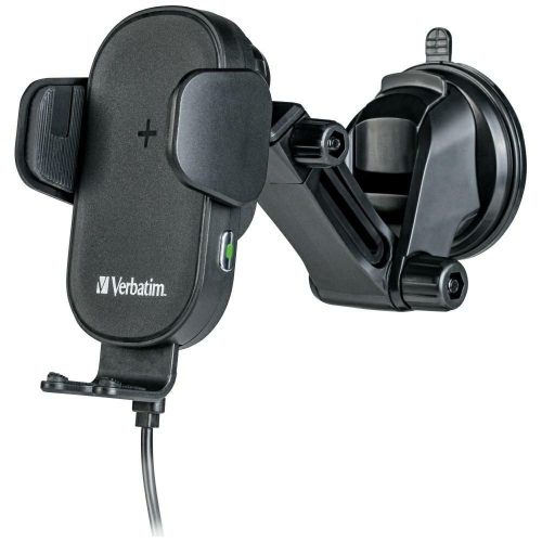 Verbatim wireless autós töltő és tartó, FWC-01 15W Qi, fekete 49552