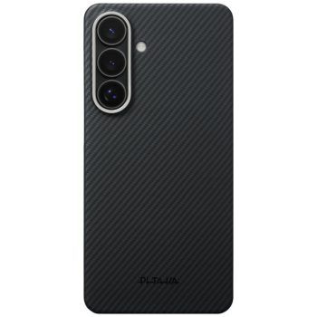   PITAKA Edge Case MagSafe Samsung Galaxy S26+ tok, fekete-szürke