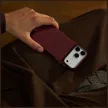 Pitaka Edge Argyle MagSafe iPhone 18 Pro / 17 Pro tok, bordó