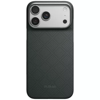   Pitaka Edge Argyle MagSafe Basalt Black iPhone 18 Pro Max / 17 Pro Max tok, sötétszürke-fekete