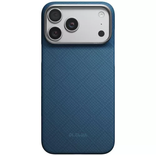Pitaka Edge Argyle MagSafe iPhone 18 Pro Max / 17 Pro Max tok, sötétkék