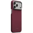 Pitaka Edge Argyle MagSafe iPhone 18 Pro Max / 17 Pro Max tok, bordó