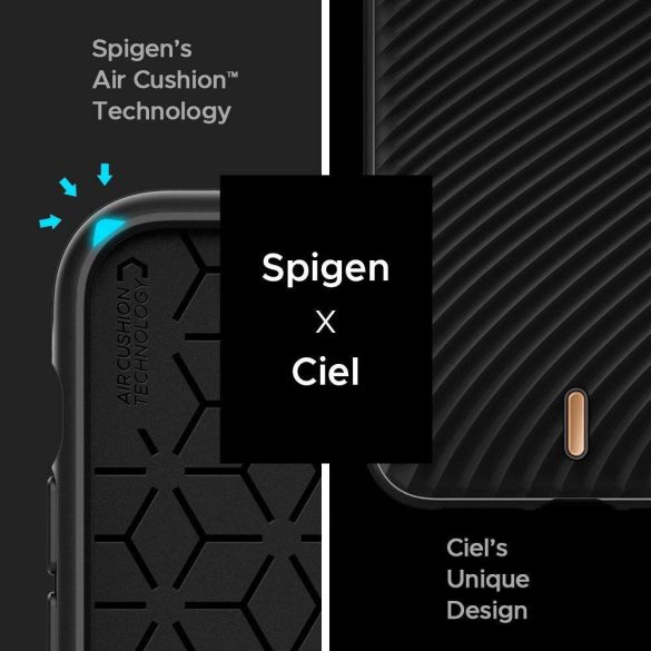 Spigen Ciel Wave Shell iPhone 11 Pro Max hátlap, tok, fekete