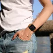 TECH-PROTECT ÓRASZÍJ LEATHERFIT APPLE WATCH 4/5/6/7/8/9/SE/ULTRA 1/2  (42/44/45/49 MM), barna
