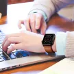 TECH-PROTECT ÓRASZÍJ LEATHERFIT APPLE WATCH 4/5/6/7/8/9/SE/ULTRA 1/2  (42/44/45/49 MM), barna