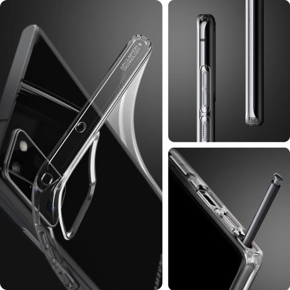 Spigen Liquid Crystal Samsung Galaxy Note 20 hátlap, tok, átlátszó