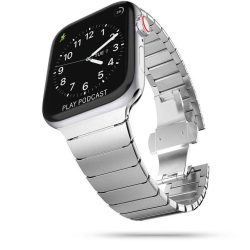   Tech-Protect Linkband Apple Watch fém 2/3/4/5/6/7/Se 42/44/45mm óraszíj, ezüst