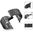 Tech-Protect Stainless Apple Watch fém 42-44mm óraszíj, fekete