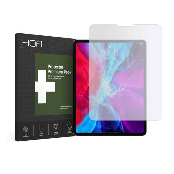 Hofi Glass Pro+ iPad Air 4 (2020)/iPad Air 5 10.9" (2022) Full Glue kijelzővédő edzett üvegfólia (tempered glass) 9H keménységű, fekete