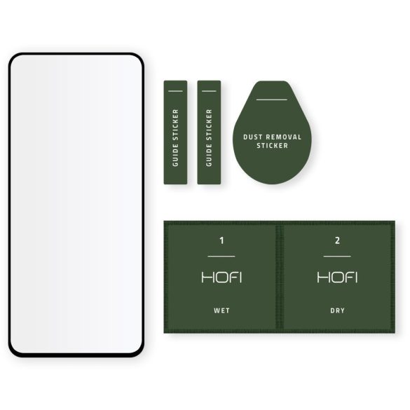 Hofi Glass Pro+ Xiaomi Poco X3 NFC Full Glue kijelzővédő edzett üvegfólia (tempered glass) 9H keménységű, fekete