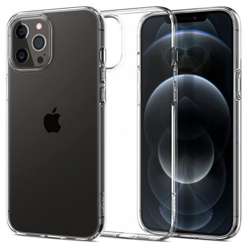 Spigen Liquid Crystal iPhone 12 Pro Max hátlap, tok, átlátszó