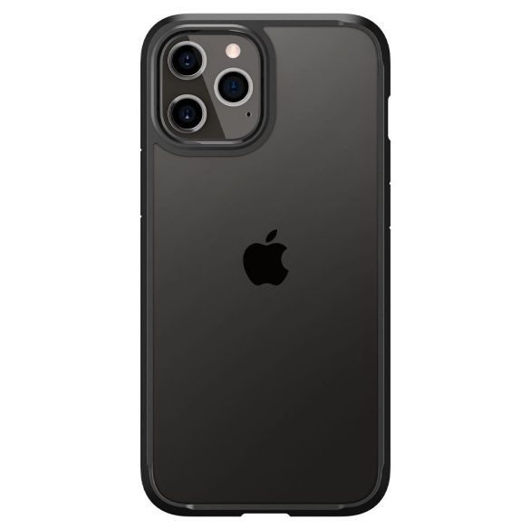 Spigen Ultra Hybrid Crystal iPhone 12 Pro Max hátlap, tok, matt fekete
