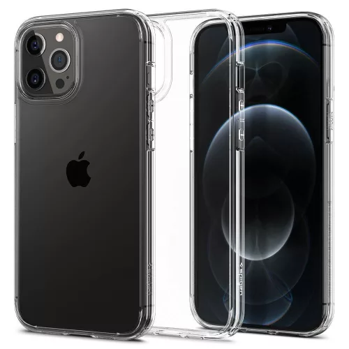 Spigen Ultra Hybrid Crystal iPhone 12/12 Pro hátlap, tok, átlátszó