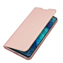   Dux Ducis Skin Pro Samsung Galaxy S20 FE oldalra nyíló tok, rozé-arany