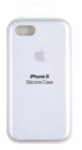 Apple gyári iPhone 7/8/SE2020 szilikon hátlap, tok, fehér