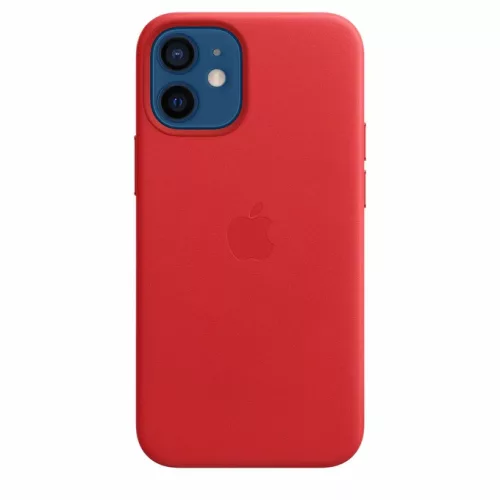 Apple MHK73ZM/A iPhone 12 mini MagSafe Leather Case bőr tok, piros