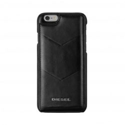   Diesel Moulded Flip Case iPhone 6/6S kártyatartós bőr hátlap, tok, hátlap, fekete