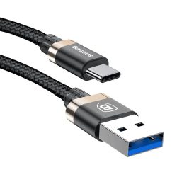   Baseus Golden Belt CATGB-A1V USB-C adat- és töltőkábel 3A, 1,5m, arany