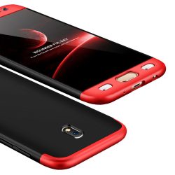   Full Body Case 360 Samsung Galaxy J7 (2017) hátlap, tok, fekete-piros