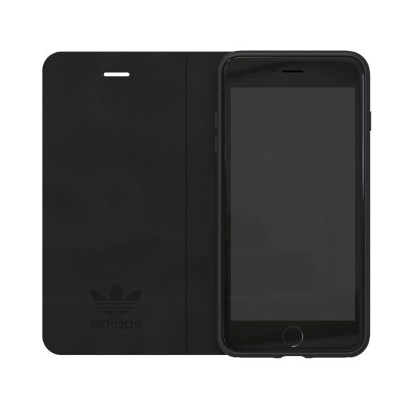 Adidas Original New Basics Booklet iPhone 6 Plus/7 Plus /8 Plus oldalra nyíló tok, fekete