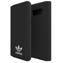   Adidas Original Booklet Case New Basics For Samsung Galaxy S8 Plus oldalra nyíló tok, fekete