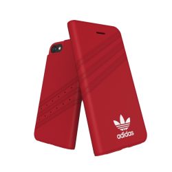   Adidas Originals Gazelle Booklet iPhone 6/7/8 oldalra nyíló tok, piros-fehér