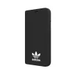 Adidas Original New Basics Booklet iPhone X/Xs oldalra nyíló tok, fekete