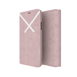   Adidas Originals XBYO Booklet iPhone X/Xs oldalra nyíló tok, rózsaszín