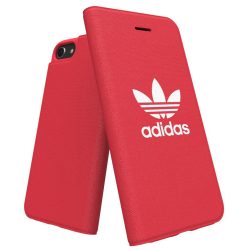   Adidas Original Adicolor Booklet iPhone 6/7/8 oldalra nyíló tok, piros