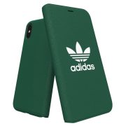   Adidas Original Adicolor Booklet iPhone X/Xs oldalra nyíló tok, zöld