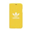 Adidas Original Adicolor Booklet iPhone X/Xs oldalra nyíló tok, sárga