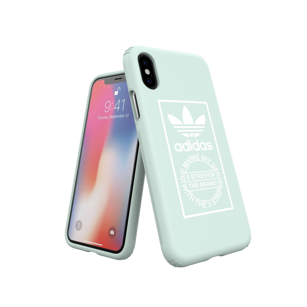 Adidas Originals Snap Case iPhone X/Xs hátlap, tok, zöld - T