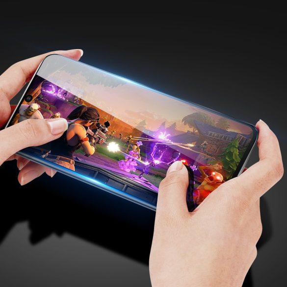 Dux Ducis Samsung Galaxy S20 FE/S20 Lite 5D Full Glue teljes kijelzős edzett üvegfólia (tempered glass) 9H keménységű, tokbarát, fekete