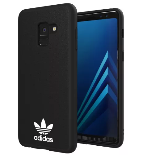 Adidas New Basics Samsung Galaxy A8 Plus (2018) hátlap, tok, fekete