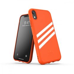   Adidas Original Moulded Case Suede iPhone Xr hátlap, tok narancssárga
