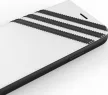 Adidas Original Booklet Case iPhone 11 Pro Max oldalra nyíló tok, fehér-fekete