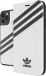 Adidas Original Booklet Case iPhone 11 Pro Max oldalra nyíló tok, fehér-fekete