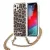 Guess GUHCP12LKCLEO iPhone 12 Pro Max 6,7" Leopard hardcase tok, arany Strap tok, barna