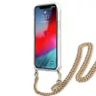 Guess GUHCP12LKCLEO iPhone 12 Pro Max 6,7" Leopard hardcase tok, arany Strap tok, barna