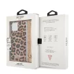 Guess GUHCP12LKCLEO iPhone 12 Pro Max 6,7" Leopard hardcase tok, arany Strap tok, barna