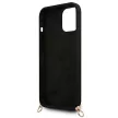 Guess GUHCP12LLSC4GBK iPhone 12 Pro Max 6,7" 4G Gold Chain Collection tok, fekete