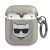 Karl Lagerfeld KLA2UCHGK AirPods 1/2 cover Glitter Choupette tok, fekete