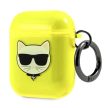 Karl Lagerfeld KLA2UCHFY AirPods cover Choupette tok, sárga