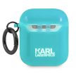 Karl Lagerfeld KLA2UCHFL AirPods 1/2 cover tok, kék Choupette