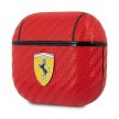 Ferrari FESA3CARE AirPods 3 cover On Track PU Carbon tok, piros