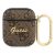 Guess GUA24GSMW AirPods 1/2 cover 4G Script Metal Collection tok, barna