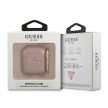 GUESS APPLE AirPods 1/2 GUA2SASMP (Saffiano Script Metal Collection) tok, rózsaszín
