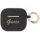 Guess GUA3SSSK AirPods 3 cover Silicone Vintage Script tok, fekete